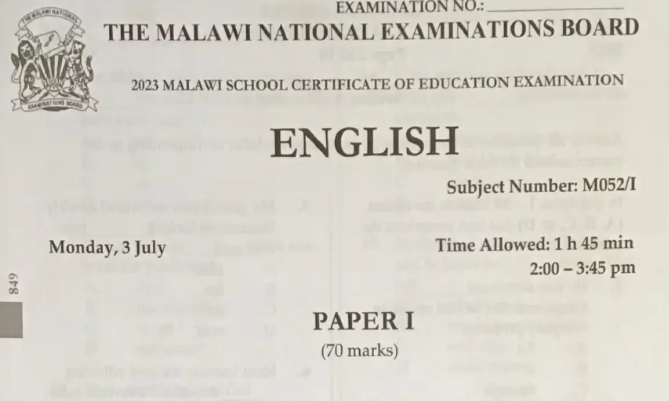 MSCE ENGLISH PAPER 1 (English Language Video Lessons)